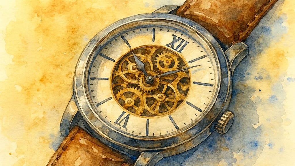Storytelling für Luxusmarken: mechanische Uhr.