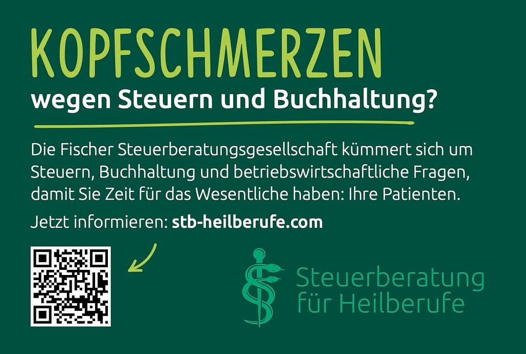 Anzeige für die Steuerberatung mit Zielgruppe Ärzte.