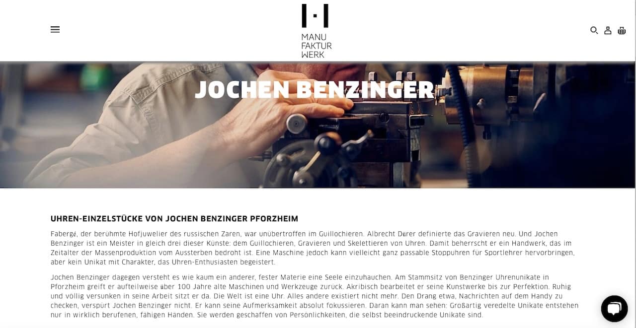 Jochen Benzinger ist Uhrmacher und Fachmann, der jedes Detail sieht.