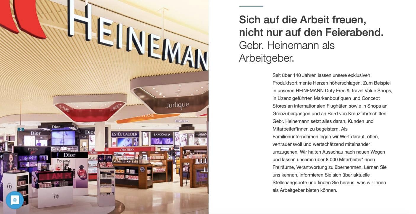 Gebr. Heinemann betreibt hochwertige Duty-Free-Shops auf der ganzen Welt. Freier Texter für Accessoires.