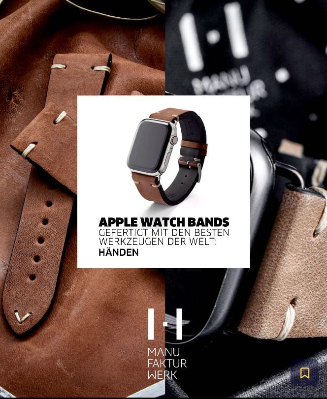 Apple Watch Bands: Text für Manufakturwerk.